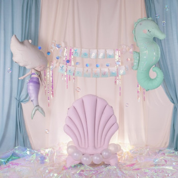 Ballon Aluminium en Forme d’Hippocampe – Idéal Fêtes et Événements Marins - Bellefete.ch 2