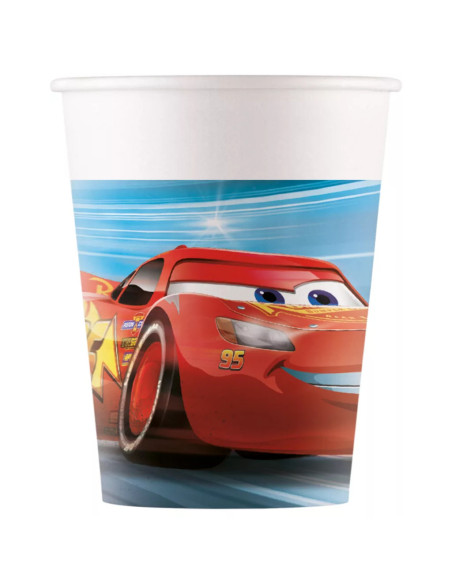 Bicchieri Cars McQueen per compleanno bambino, stoviglie usa e getta Disney Cars