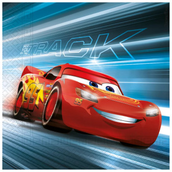 Serviettes Cars McQueen pour anniversaire enfant, accessoire pratique et déco Disney Cars