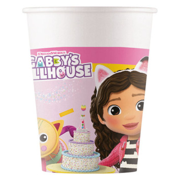 Gobelets de fête Gabby’s Dollhouse, vaisselle jetable anniversaire enfant