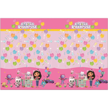 Tovaglia per feste Gabby's Dollhouse, decorazione tavola compleanno bambino