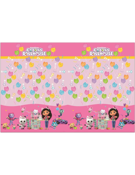 Tovaglia per feste Gabby's Dollhouse, decorazione tavola compleanno bambino
