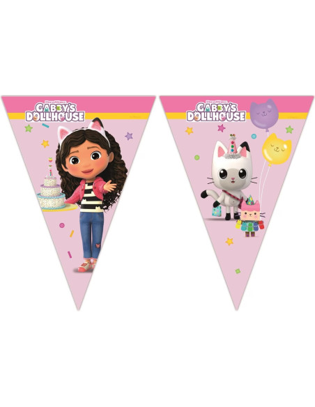 Ghirlanda di festa con gagliardi Gabby's Dollhouse, decorazione compleanno bambino