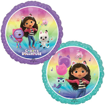 Pallone in alluminio Gabby's Dollhouse con Gabby e i suoi amici gatti 2