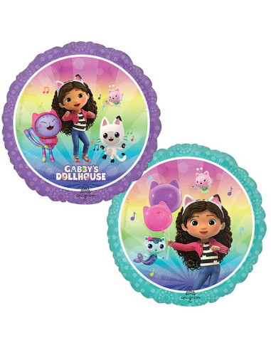 Palloncino per feste a forma di casa delle bambole di Gabby - Decorazioni per compleanni per bambini | BelleFete.ch