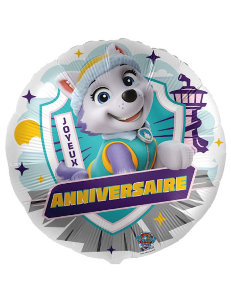 Ballon en aluminium Everest - Pat' Patrouille - Déco de fête et anniversaire - Bellefete.ch