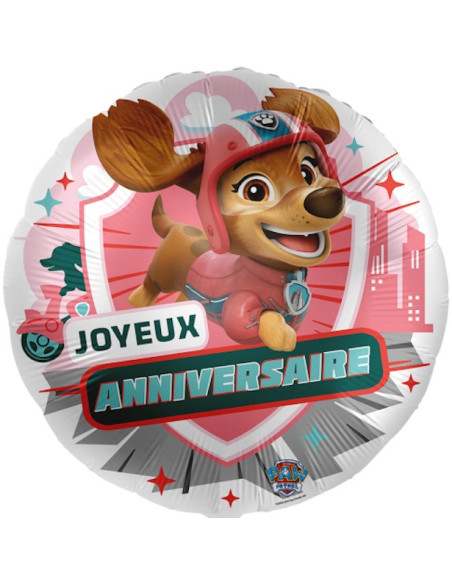 Pallone Buon Compleanno in alluminio Liberty - Pat' Patrouille - Bellefete.ch – Negozio Online Svizzera