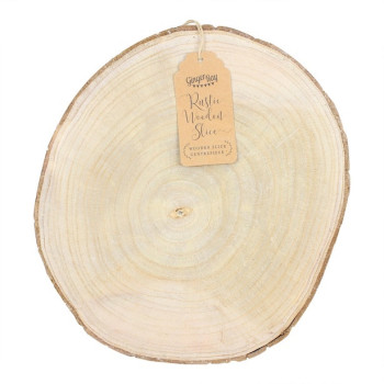 Tronco di legno naturale da 26 a 34 cm - Decorazione da tavola rustica matrimonio o compleanno - Boutique Suisse BelleFete.ch