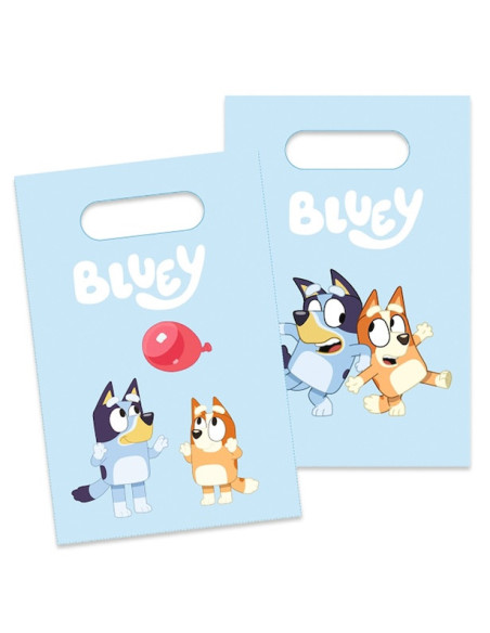 Bluey Partytaschen - Geschenktüten zum Kindergeburtstag - Bluey und Bingo - Schweiz Shop BelleFete.ch