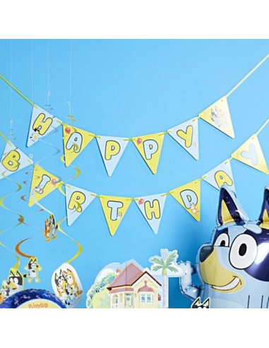 Guirlande d’anniversaire Bluey - Déco de fête enfant | BelleFete.ch Suisse
