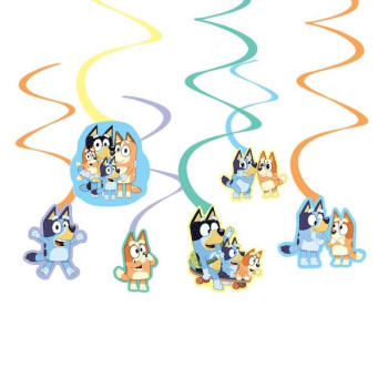 Decorazioni di compleanno da appendere Bluey - Festa per bambini a tema Bluey - Boutique Svizzera BelleFete.ch