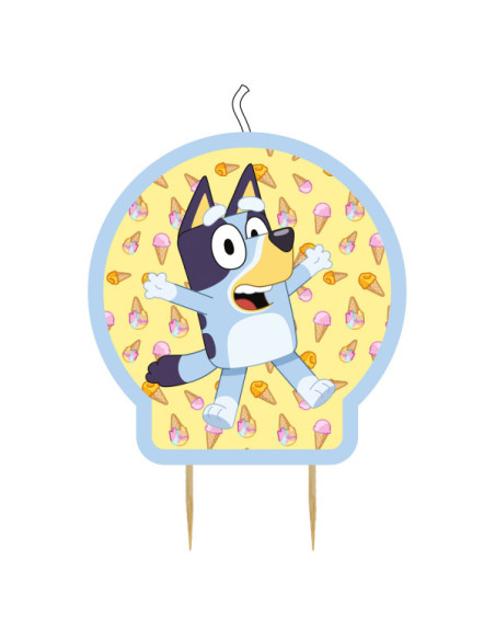 Bluey Candela di compleanno – Decorazione torta a tema Bluey e Bingo – Boutique svizzera BelleFete.ch