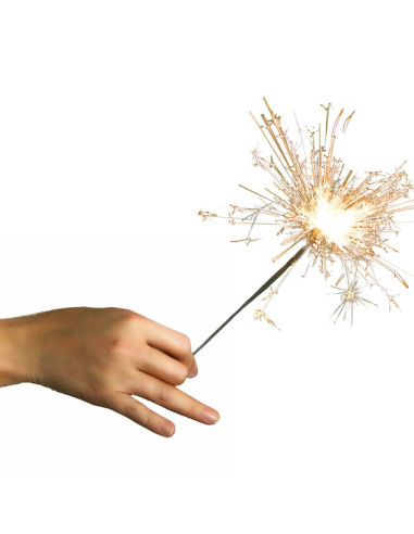 Cierges magiques Argent 18 cm – décoration étincelante pour gâteau | BelleFete.ch