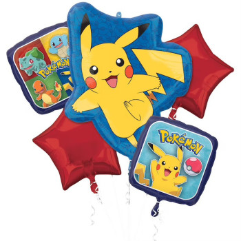 Bouquet de ballons Pokémon – décoration anniversaire enfant | BelleFete.ch