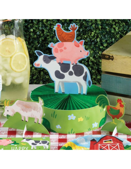 Tafeldekoration Nutztiere – Tischdekoration Kindergeburtstag | BelleFete.ch