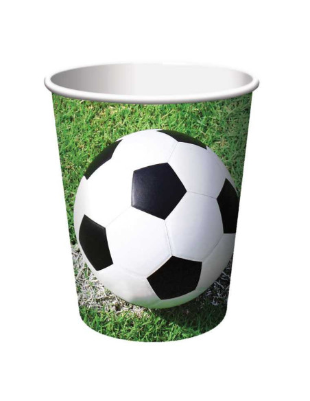 Bicchieri da festa Calcio – decorazione tavola compleanno tema sport | BelleFete.ch