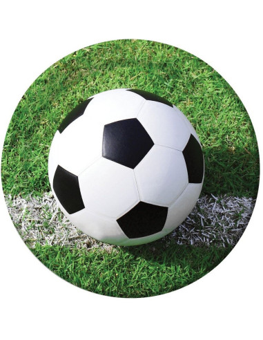 Partyteller Fußball - Geburtstagsgeschirr Thema Sport | BelleFete.ch