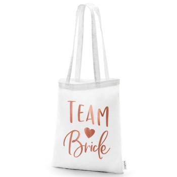 Team Bride Baumwolltasche – praktisches und modisches EVJF-Accessoire | BelleFete.ch