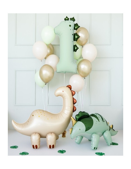 Ballon de fête chiffre 1 Dinosaure | Décoration anniversaire enfant | BelleFete.ch