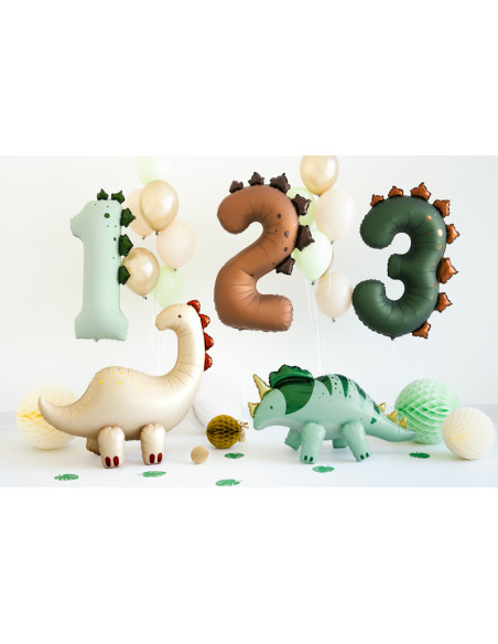 Ballon de fête chiffre 2 Dinosaure | Décoration anniversaire enfant | BelleFete.ch