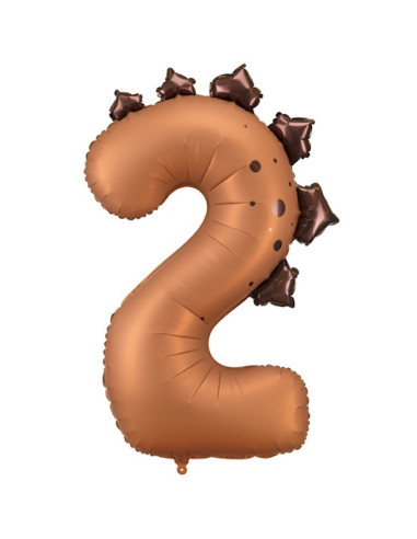 Palloncino da festa numero 2 Dinosauro – decorazione compleanno bambino | BelleFete.ch