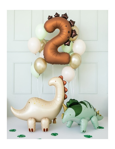 Palloncino per feste a forma di dinosauro numero 2 | Decorazione per compleanno bambini | BelleFete.ch