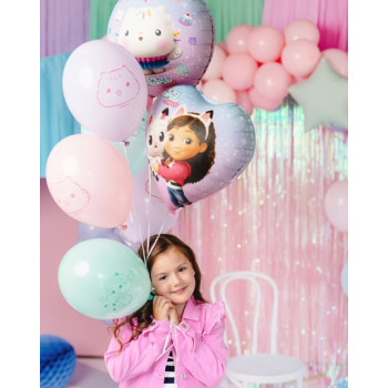 Palloncini Gabby e la Casa Magica – palloncini stampati pastello per il compleanno dei bambini | BelleFete.ch 2
