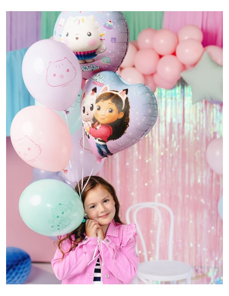 Palloncini per feste a forma di casa delle bambole di Gabby | Decorazioni per compleanni per bambini | BelleFete.ch