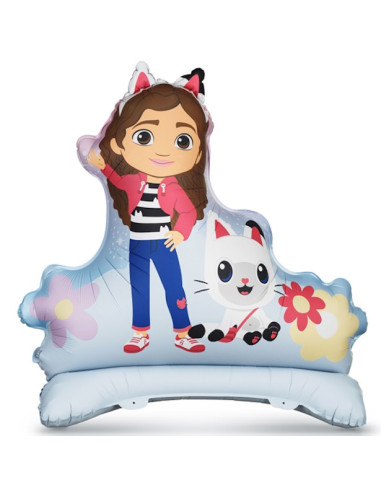 Palloncino in alluminio in piedi Gabby e la Casa Magica – decorazione compleanno bambino | BelleFete.ch