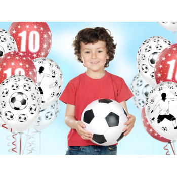 Ballons de fête Footballeur – lot de 6 ballons décoratifs pour anniversaire enfant | BelleFete.ch 2