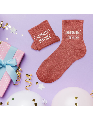 Calzini con paillettes RETRAITE JOYEUSE - Regalo per la pensione