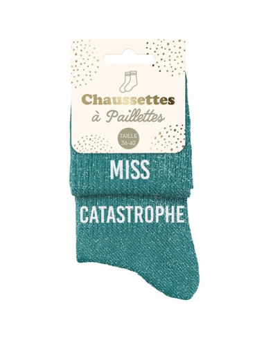 Duo di calzini con paillettes turchesi – MISS & CATASTROPHE | BelleFete.ch