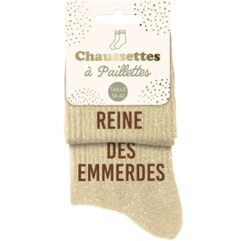 Calzini glitterati Duo REINA & DES EMMERDES – accessorio lucido e divertente | BelleFete.ch 2