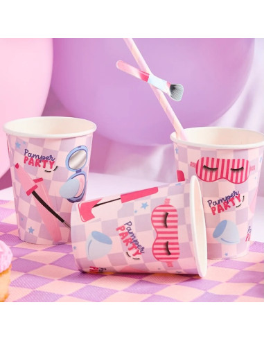 Bicchieri da festa Pyjama Party – decorazione compleanno ragazza | BelleFete.ch