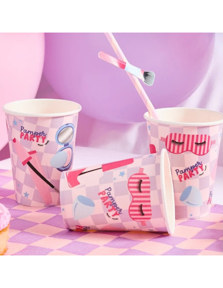 Gobelets de fête Pyjama Party – décoration anniversaire fille | BelleFete.ch