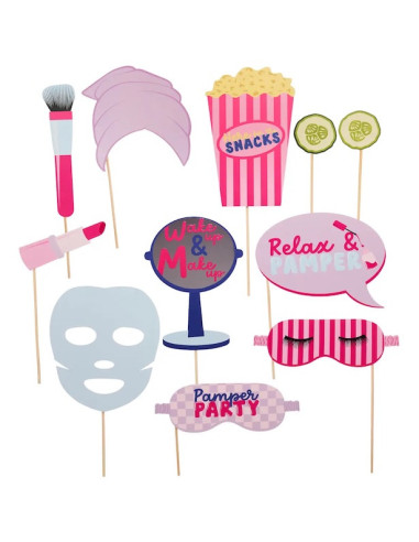 Foto-Requisiten für Pyjama-Partys | Geburtstagsdeko für Mädchen | BelleFete.ch