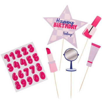 Decorazioni per torte Pimama Party – decorazione compleanno ragazza | BelleFete.ch 2