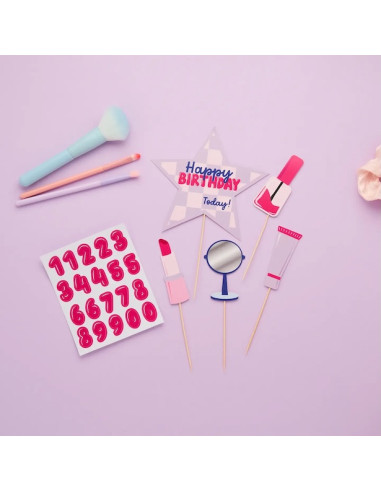 Decorazioni per torte Pimama Party – decorazione compleanno ragazza | BelleFete.ch