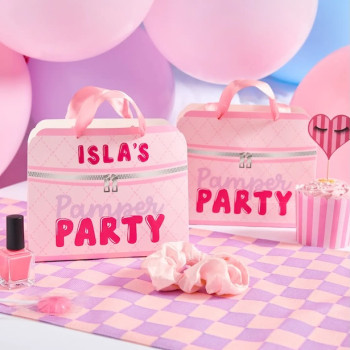 Sacs de fête trousse de toilette Pyjama Party – cadeaux invités anniversaire fille | BelleFete.ch