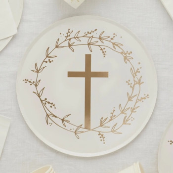 Assiettes de fête Communion – décoration de table première communion | BelleFete.ch