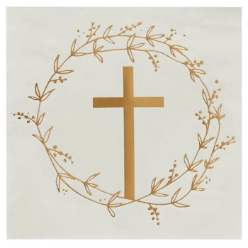 Serviettes de fête Baptême & Communion – décoration table élégante | BelleFete.ch 2