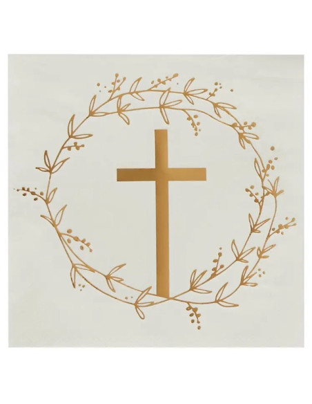 Serviettes de fête Baptême & Communion | Décoration table | BelleFete.ch