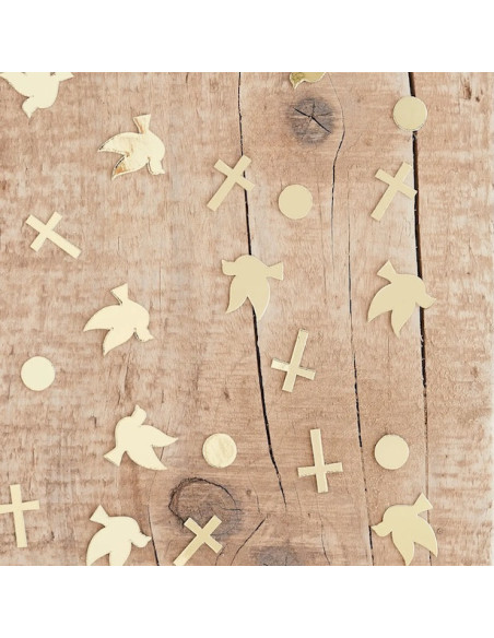 Confettis de fête Baptême & Communion – décoration table élégante | BelleFete.ch