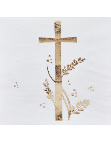Serviettes de fête Baptême & Communion | Décoration table | BelleFete.ch
