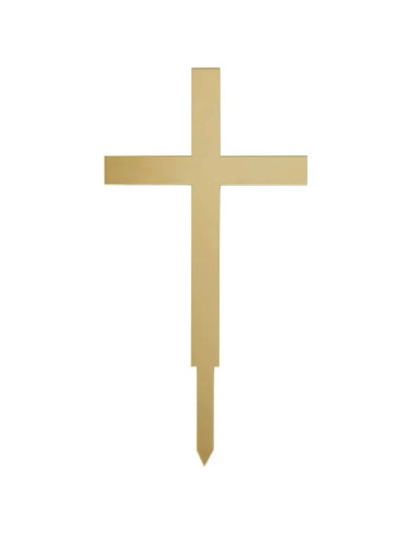 Cake Topper goldenes Kreuz aus Acryl – Tauf- und Kommuniontorte dekorieren | BelleFete.ch