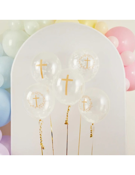 Partyballons Taufe & Kommunion – elegante Dekoration | BelleFete.ch