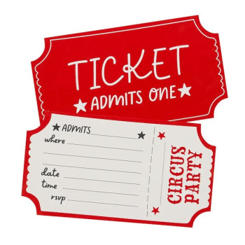 Invitations de fête thème cirque – cartes anniversaire enfant | BelleFete.ch 2