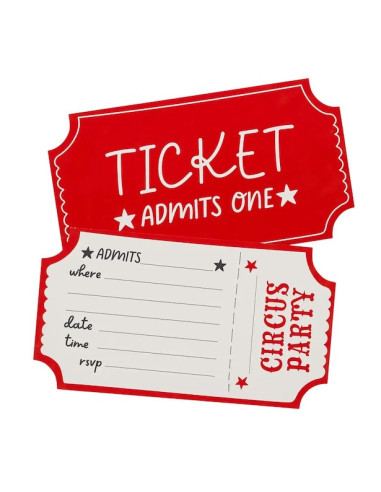 Invitations de fête Cirque | Cartes anniversaire enfant | BelleFete.ch