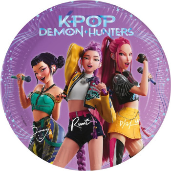 Piatti da dessert K-Pop Demon Hunters – decorazione compleanno K-pop | BelleFete.ch
