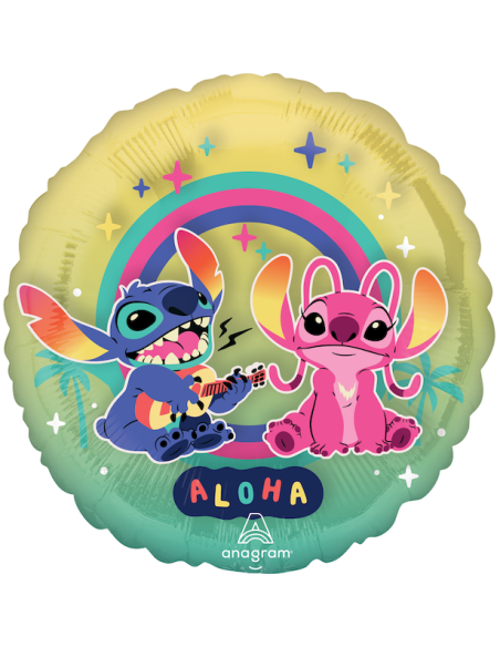 Angel & Stitch Disney™ Panoramaballon – 3D-Effekt Geburtstag Baby | BelleFete.ch